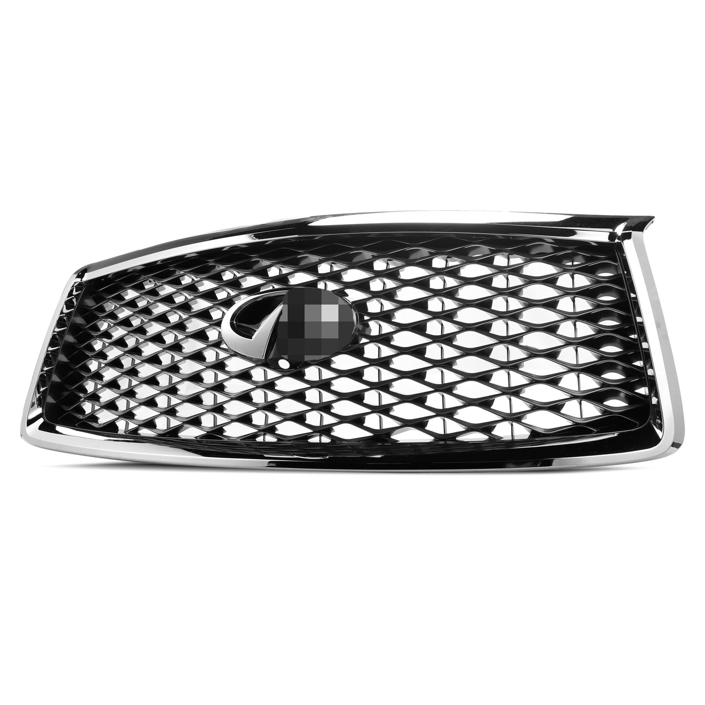 Front Radiator Grille with Emblem & Camera Hole for Infiniti QX80 2018-2022