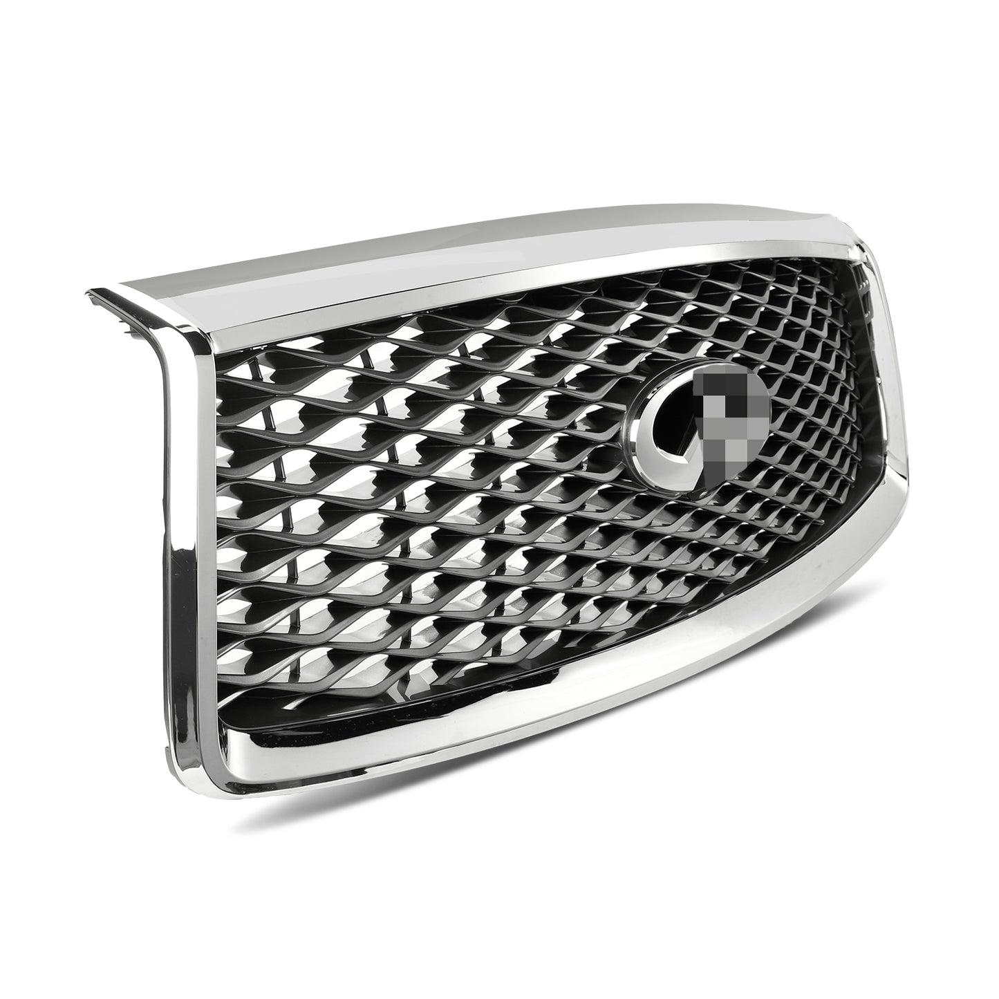 Front Radiator Grille with Emblem & Camera Hole for Infiniti QX80 2018-2022