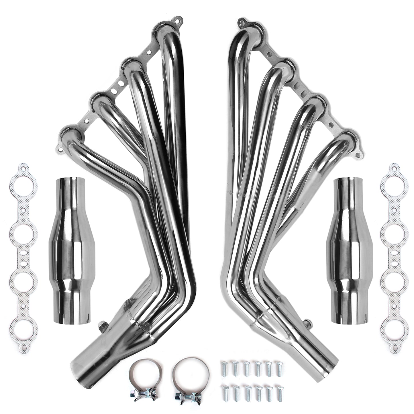 Long Tube Stainless Manifold Headers For 10-15 Chevy Camaro SS LS3 6.2L V8