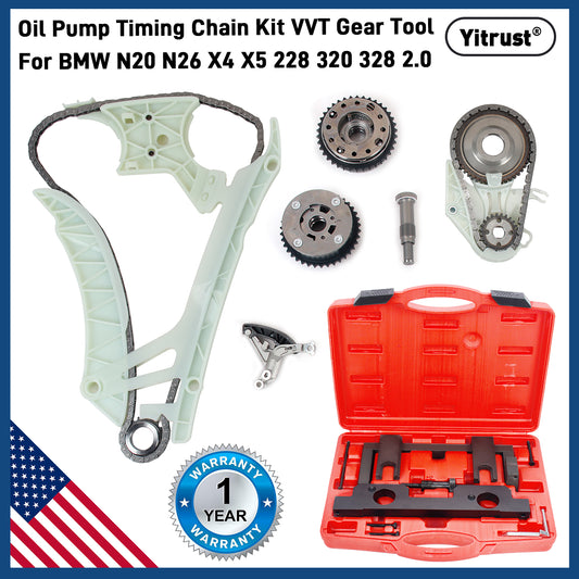 Oil Pump Timing Chain Kit VVT Gear Tool For BMW N20 N26 X4 X5 228 320 328 2.0
