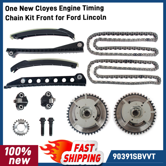 New Cloyes Engine Timing Chain Front 90391SBVVT for Ford Expedition F-150 F-250 F350 Super Duty Lincoln Navigator