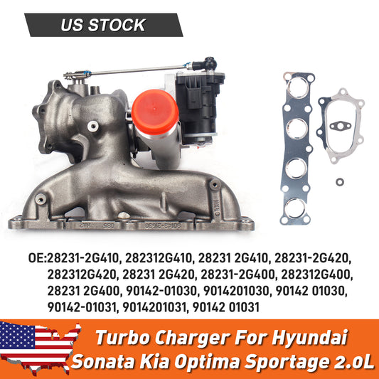 Turbo Charger for Hyundai 	Kia 2.0L Optima 11-15 Sportage 11-16 Sonata 11-14 Santa Fe 13-16